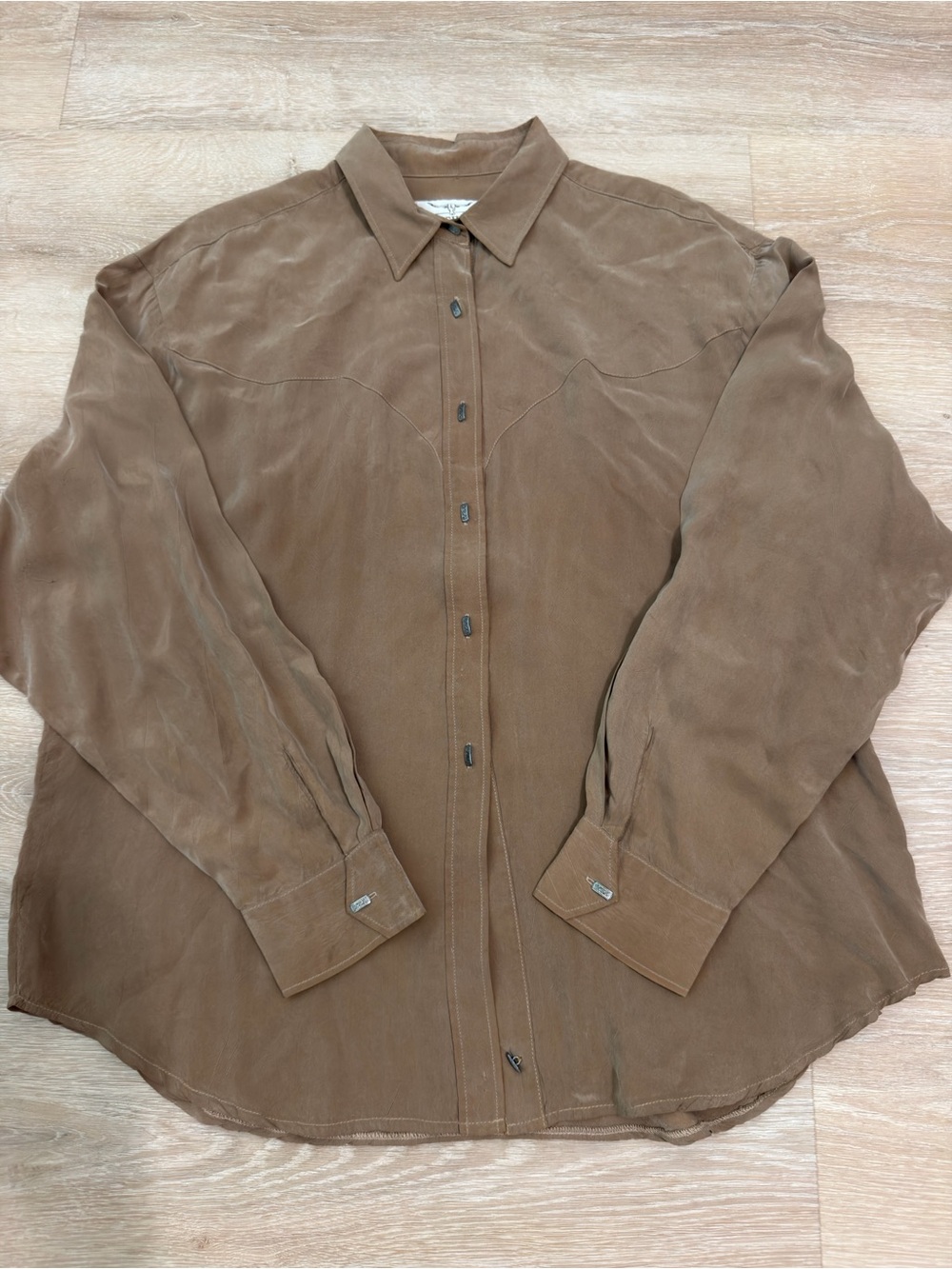 Vtg Longhorn Western Rodeo Button-up (07)